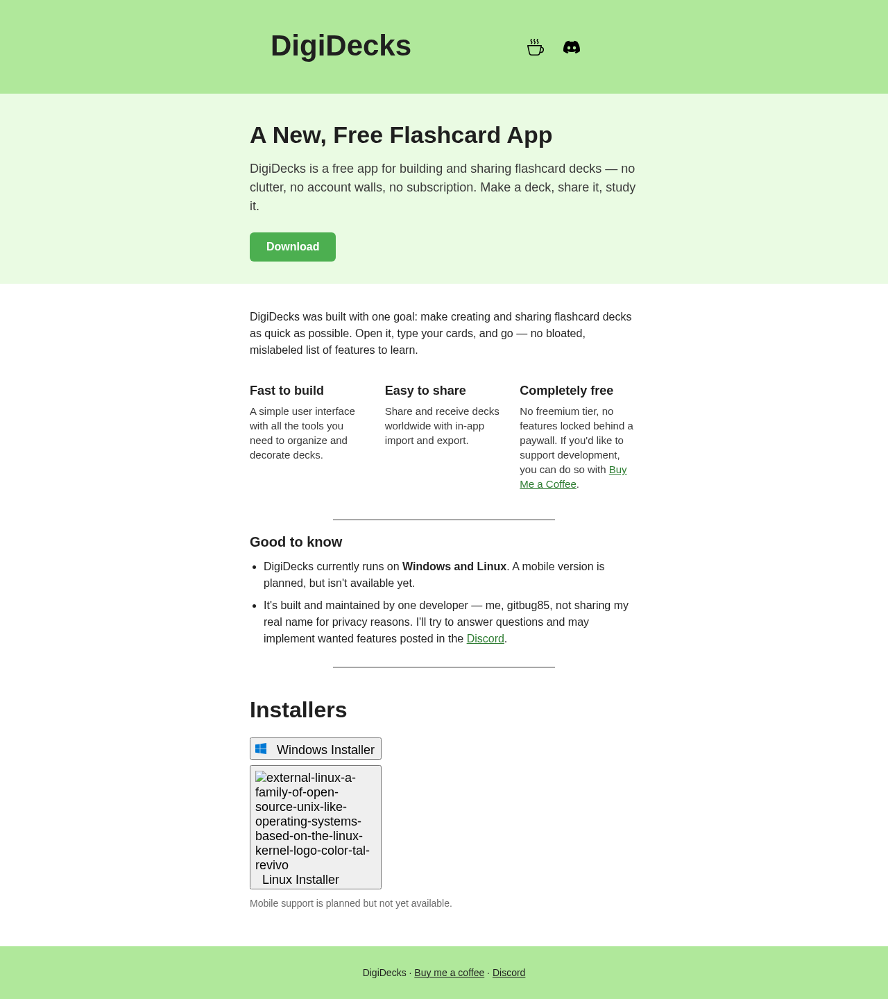 Screenshot of the page where “A call-to-action points nowhere” was found